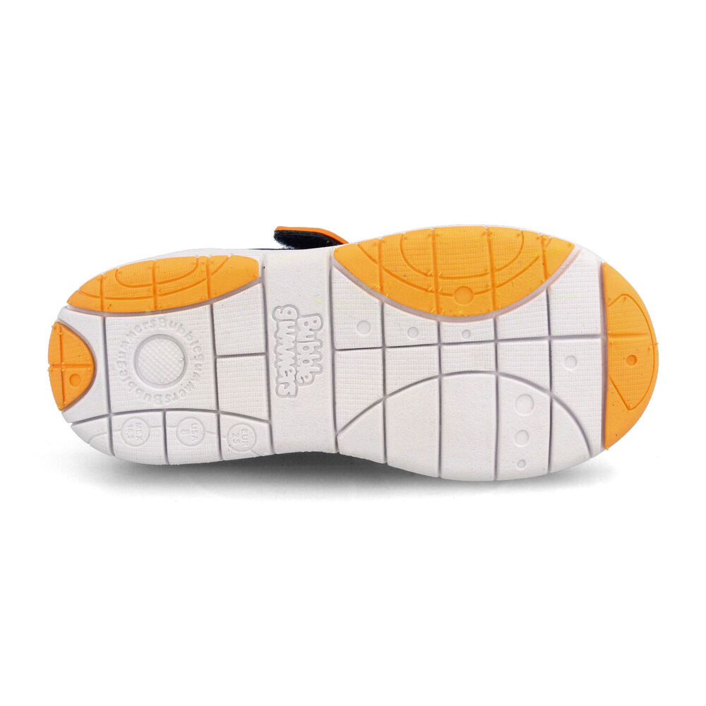 Zapatilla Ni&ntilde;o Bubblegummers Soft Walker Azul - Naranjo image number 4.0